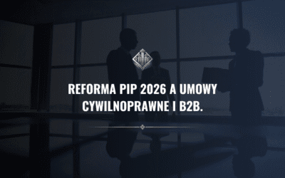 Reforma PIP 2026 a umowy cywilnoprawne i B2B. Co zmienia nowelizacja i jak przygotować księgowość spółki