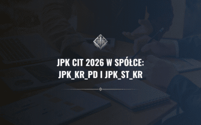 JPK CIT 2026 w spółce: JPK_KR_PD i JPK_ST_KR – kogo dotyczy i jak przygotować księgi rachunkowe